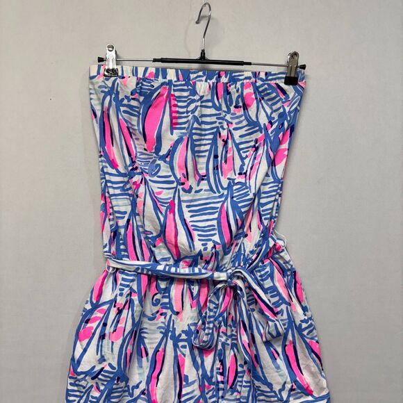 Lilly Pulitzer Women Strapless Ritz Romper Size Small Boho Colorful D043 -5 - Picture 12 of 16